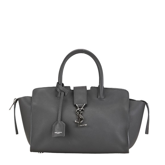 Saint Laurent Cabas Downtown Shoulder Bag 2WAY Gray - Picture 1 of 10